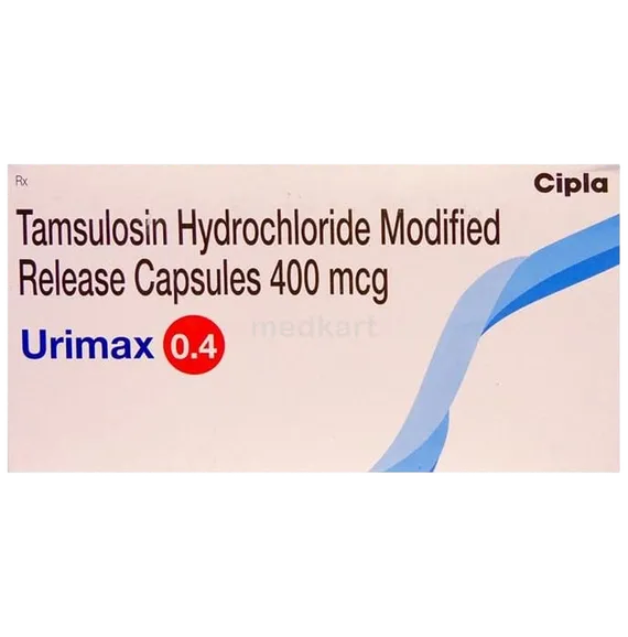 urimax 0.4mg capsule 20's